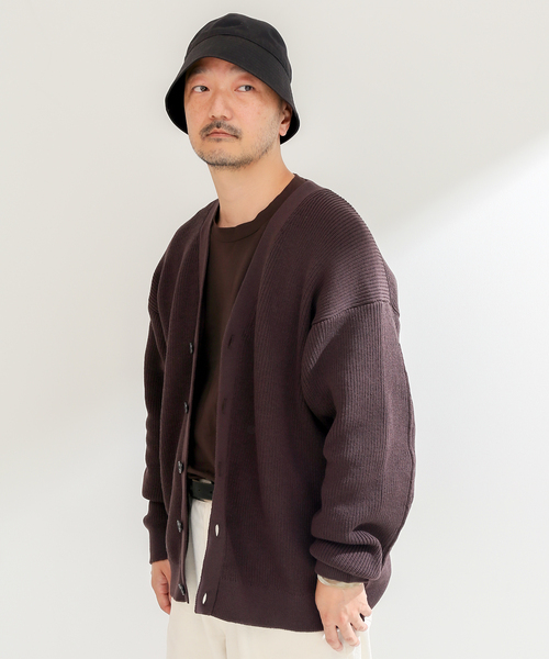 B.C STOCK（ベーセーストック）の「アゼカーディガン（カーディガン/ボレロ・メンズ・ブラウン/グリーン/イエロー・FREE）」の20枚目の写真