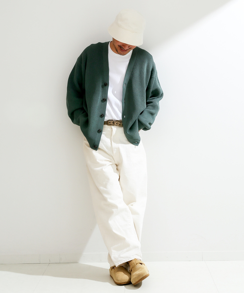 B.C STOCK（ベーセーストック）の「アゼカーディガン（カーディガン/ボレロ・メンズ・ブラウン/グリーン/イエロー・FREE）」の10枚目の写真