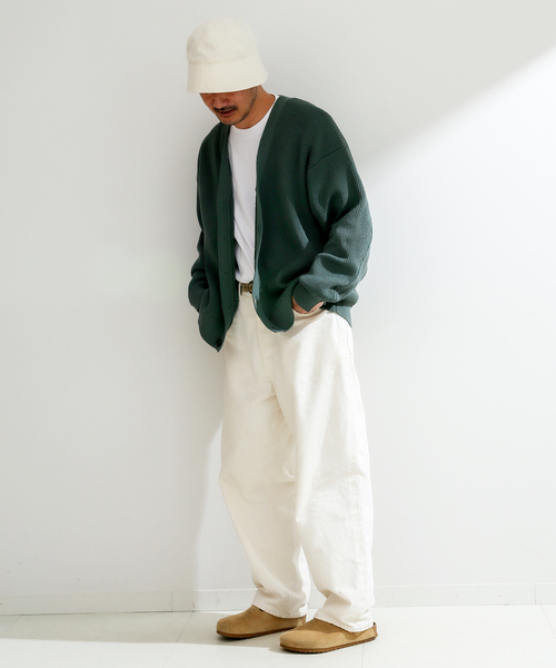 B.C STOCK（ベーセーストック）の「アゼカーディガン（カーディガン/ボレロ・メンズ・ブラウン/グリーン/イエロー・FREE）」の11枚目の写真