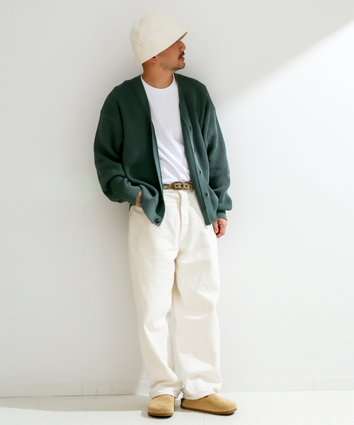 B.C STOCK（ベーセーストック）の「アゼカーディガン（カーディガン/ボレロ・メンズ・ブラウン/グリーン/イエロー・FREE）」の12枚目の写真