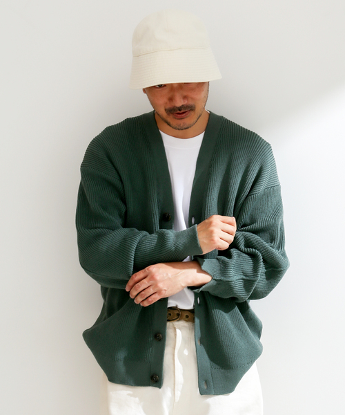 B.C STOCK（ベーセーストック）の「アゼカーディガン（カーディガン/ボレロ・メンズ・ブラウン/グリーン/イエロー・FREE）」の15枚目の写真