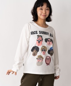 5.8oz T/CドライNICE SUNNY DAYロンTee