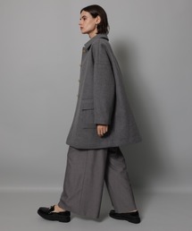 新品⭐︎ カデュネ　ステンカラーメルトンコート　ネイビー 新品⭐︎ カデュネ ステンカラーメルトンコート ネイビー 2024