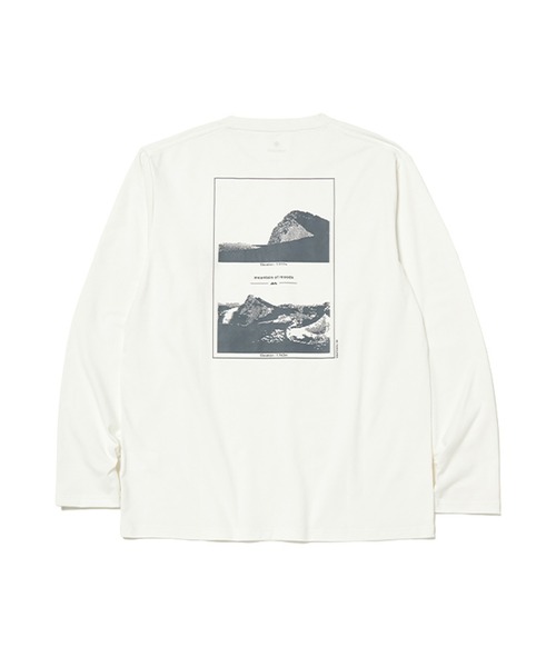 Snow Peak（スノーピーク）の「MofM Mt Tanigawa Long Sleeve T-Shirt（Tシャツ/カットソー・メンズ・オフホワイト/ブラック/ブルー系その他・L/M/S/XL）」の12枚目の写真