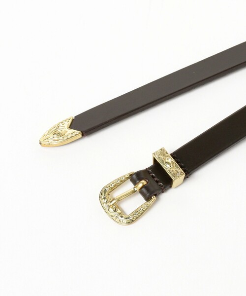 BEAMS BOY（ビームスボーイ）の「15mm 13ホール ウエスタン ベルト（ベルト・レディース・ブラック/ブラウン・ONE SIZE）」の4枚目の写真