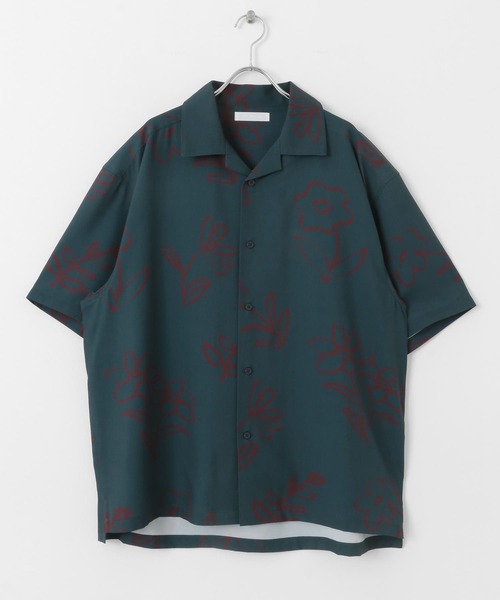 SENSE OF PLACE by URBAN RESEARCH（センスオブプレイスバイアーバンリサーチ）の「ブラックモチーフフラワーショートスリーブシャツ（シャツ/ブラウス・メンズ・パープル/ブラック/チャコールグレー・LARGE/MEDIUM）」の22枚目の写真