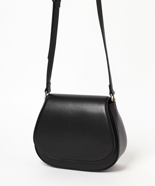 Heather(ヘザー)の「ラウンドミニショルダーBAG 145482(ショルダーバッグ・レディース・ブラック/アイボリー・ONE SIZE)」の3枚目の写真