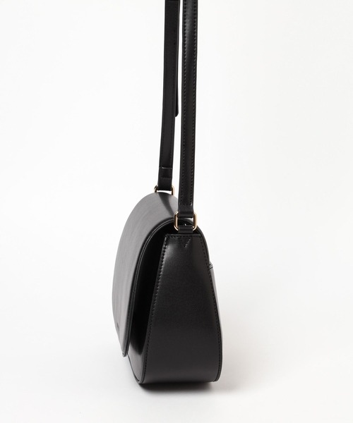 Heather(ヘザー)の「ラウンドミニショルダーBAG 145482(ショルダーバッグ・レディース・ブラック/アイボリー・ONE SIZE)」の4枚目の写真