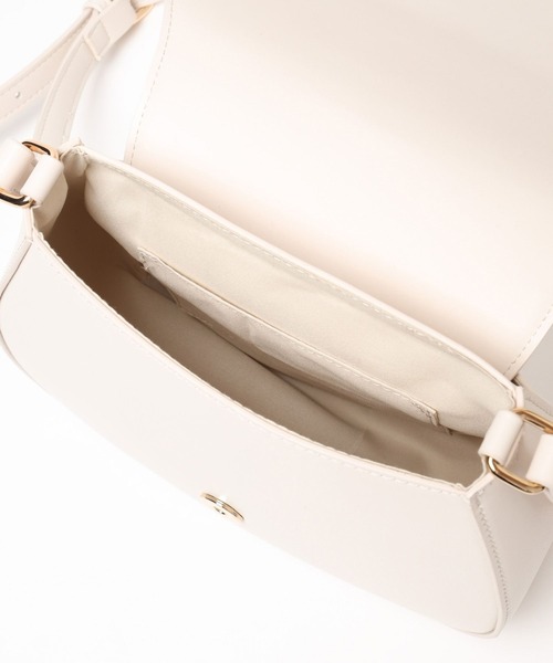 Heather(ヘザー)の「ラウンドミニショルダーBAG 145482(ショルダーバッグ・レディース・ブラック/アイボリー・ONE SIZE)」の14枚目の写真