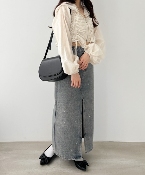 Heather(ヘザー)の「ラウンドミニショルダーBAG 145482(ショルダーバッグ・レディース・ブラック/アイボリー・ONE SIZE)」の18枚目の写真