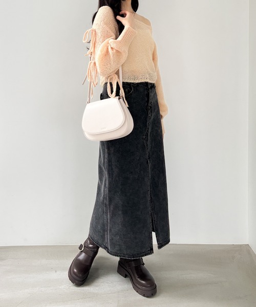 Heather(ヘザー)の「ラウンドミニショルダーBAG 145482(ショルダーバッグ・レディース・ブラック/アイボリー・ONE SIZE)」の20枚目の写真