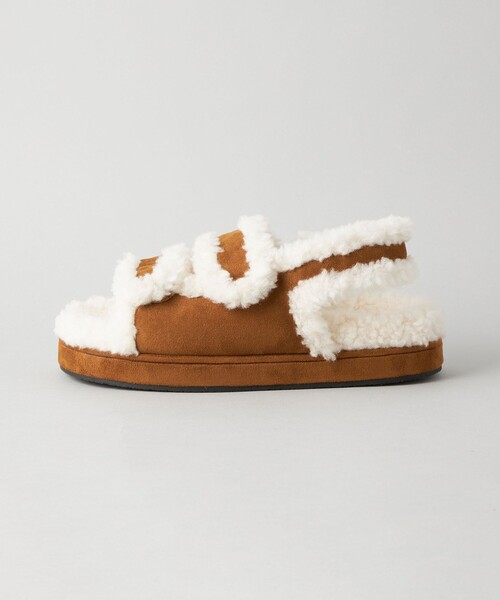 CITEN（シテン）の「＜CITEN＞ ボアサンダル（サンダル・レディース・ベージュ/ブラック・S/M/L）」の10枚目の写真