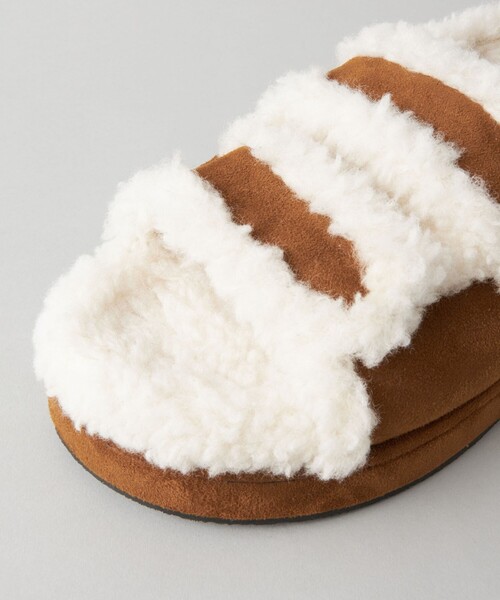 CITEN（シテン）の「＜CITEN＞ ボアサンダル（サンダル・レディース・ベージュ/ブラック・S/M/L）」の8枚目の写真