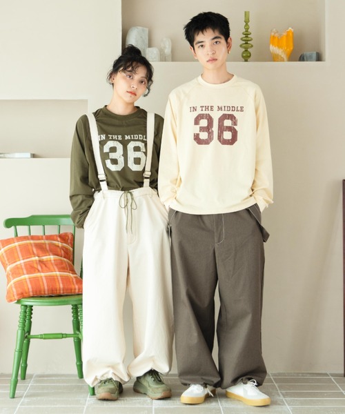 セール】【eLur】36 ナンバリングロンT（Tシャツ/カットソー