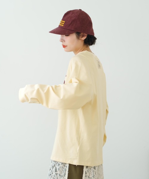 eLur(エラー)の「36 ナンバリングロンT(Tシャツ/カットソー・レディース・アイボリー/カーキ・FREE)」の20枚目の写真