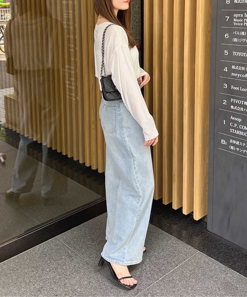 INGNI（イング）の「【WEB限定】シアートップス（Tシャツ/カットソー・レディース・グレー/オフホワイト/ブラック/ピンク・M）」の11枚目の写真