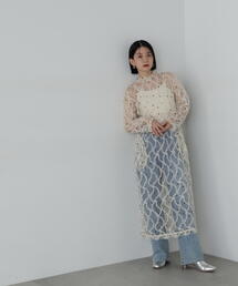 N.（N. Natural Beauty Basic） | ◆オーガンジーオーバーワンピース(ワンピース)