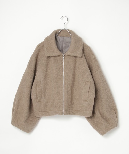 notch.（ノッチ）の「シープボアジップジャケット（その他アウター・レディース・ブラック/モカ/オフホワイト・M）」の21枚目の写真