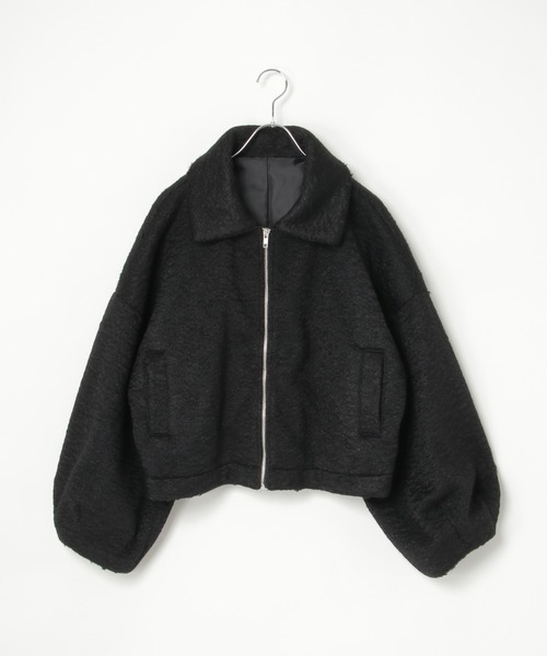 notch.（ノッチ）の「シープボアジップジャケット（その他アウター・レディース・ブラック/モカ/オフホワイト・M）」の22枚目の写真