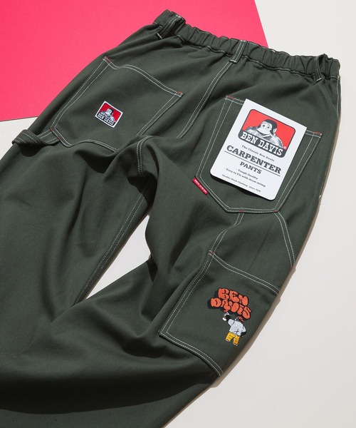 BEN DAVIS(ベンデイビス)の「【BEN DAVIS/ベンデイビス】ペインター 配色 刺繍 ストレート ワイドシルエット ワーク ゴリラ ルーズ(カーゴパンツ・メンズ・ブラウン/ダークブルー/ブラック/ダークグリーン/オフホワイト・X-LARGE/MEDIUM/LARGE)」の4枚目の写真