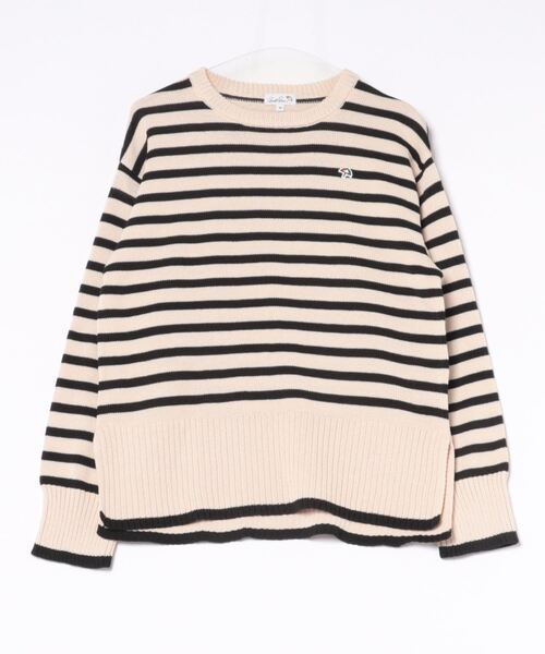 Arnold Palmer(アーノルドパーマー)の「ボーダーニット プルオーバー(ニット/セーター・レディース・アイボリー/ブラウン/ネイビー・L/M/S)」の20枚目の写真