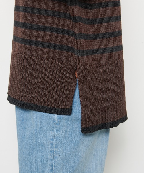 Arnold Palmer(アーノルドパーマー)の「ボーダーニット プルオーバー(ニット/セーター・レディース・アイボリー/ブラウン/ネイビー・L/M/S)」の18枚目の写真