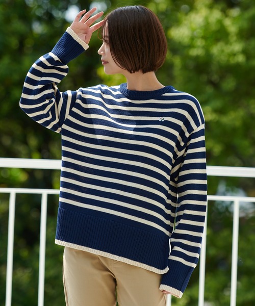 アーノルドパーマー ボーダーニット セールボーダーニット プルオーバー（ニット&frasl;セーター）｜Arnold