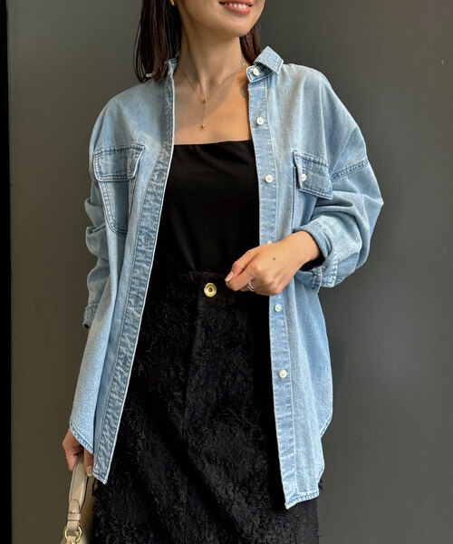 NEEDBY heritage(ニードバイヘリテージ)の「《追加》NEEDBY heritage/ニードバイ ヘリテージ NOBLE別注LUCY(シャツ/ブラウス・レディース・サックスブルー・FREE)」の5枚目の写真