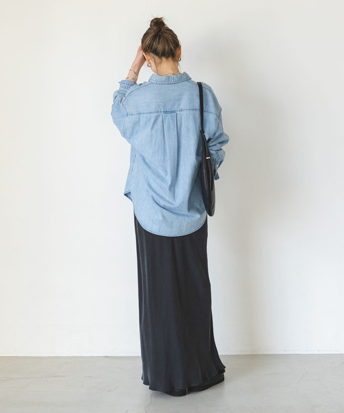 NEEDBY heritage(ニードバイヘリテージ)の「《追加》NEEDBY heritage/ニードバイ ヘリテージ NOBLE別注LUCY(シャツ/ブラウス・レディース・サックスブルー・FREE)」の13枚目の写真