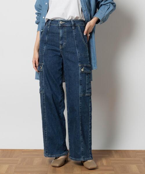 SOMETHING(サムシング)の「SOMETHING(サムシング)【レディース】「LISA」カーゴワイドパンツ(デニムパンツ・レディース・ダークインディゴブルー・XS/S/M)」の19枚目の写真