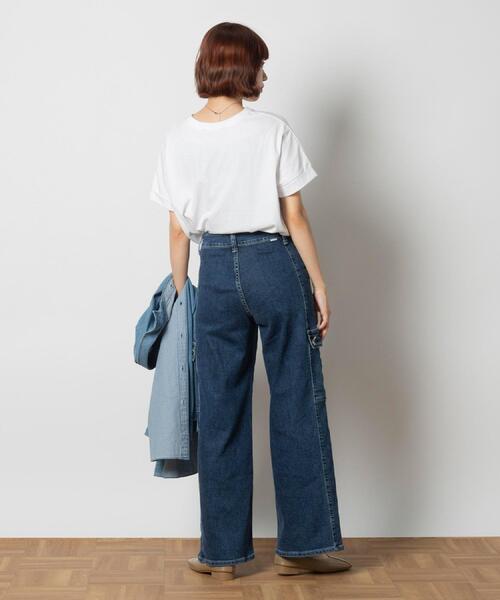 SOMETHING(サムシング)の「SOMETHING(サムシング)【レディース】「LISA」カーゴワイドパンツ(デニムパンツ・レディース・ダークインディゴブルー・XS/S/M)」の20枚目の写真
