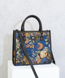 jouetie | 【jouetie / ジュエティ】 ゴブランフラワー 両アオリスクエアハンドバッグ(ハンドバッグ)