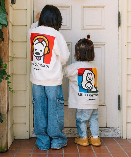 FREAK'S STORE（フリークスストア）の「matsui×FREAK'S STORE/マツイ×フリークスストア 別注「ミュージック」キッズ バックプリント スウェット（スウェット・キッズ・ブラック/グレー/ホワイト・LARGE/MEDIUM/SMALL）」の2枚目の写真