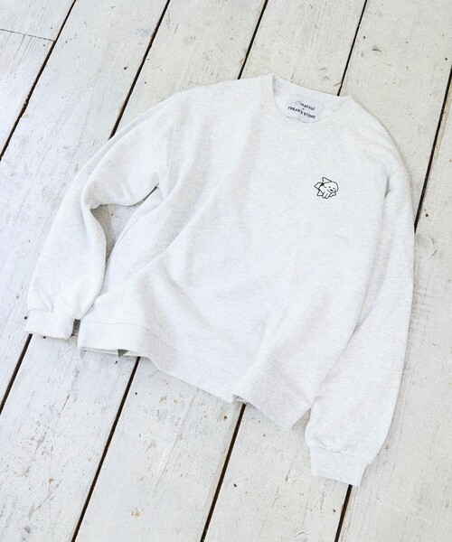 FREAK'S STORE（フリークスストア）の「matsui×FREAK'S STORE/マツイ×フリークスストア 別注「ミュージック」キッズ バックプリント スウェット（スウェット・キッズ・ブラック/グレー/ホワイト・LARGE/MEDIUM/SMALL）」の4枚目の写真