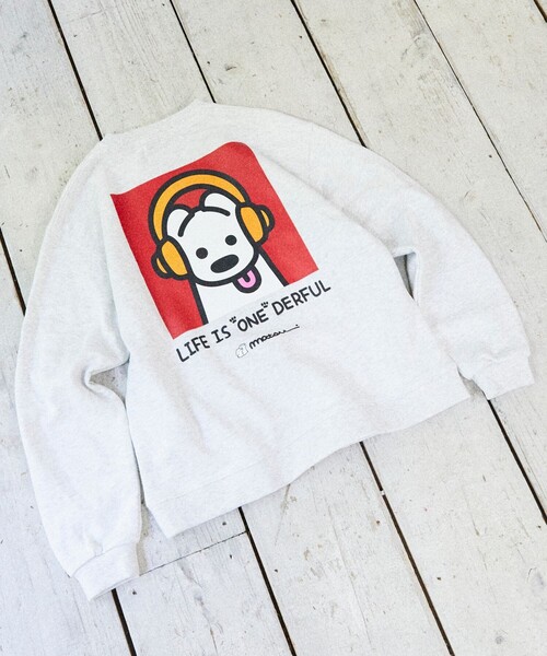 FREAK'S STORE（フリークスストア）の「matsui×FREAK'S STORE/マツイ×フリークスストア 別注「ミュージック」キッズ バックプリント スウェット（スウェット・キッズ・ブラック/グレー/ホワイト・LARGE/MEDIUM/SMALL）」の5枚目の写真