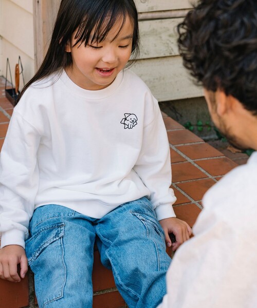 FREAK'S STORE（フリークスストア）の「matsui×FREAK'S STORE/マツイ×フリークスストア 別注「ミュージック」キッズ バックプリント スウェット（スウェット・キッズ・ブラック/グレー/ホワイト・LARGE/MEDIUM/SMALL）」の9枚目の写真