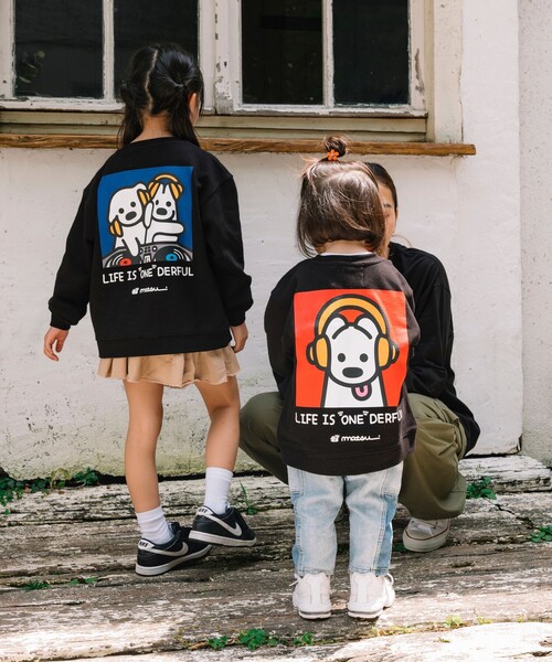 FREAK'S STORE（フリークスストア）の「matsui×FREAK'S STORE/マツイ×フリークスストア 別注「ミュージック」キッズ バックプリント スウェット（スウェット・キッズ・ブラック/グレー/ホワイト・LARGE/MEDIUM/SMALL）」の13枚目の写真