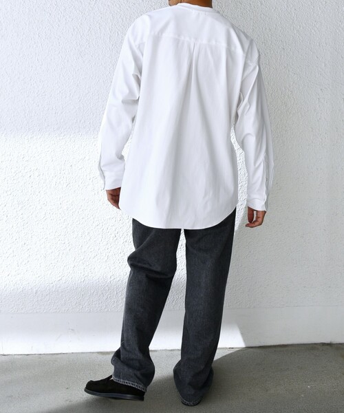 SHIPS any（シップス エニィ）の「SHIPS any: SORONA(R) ストレッチ ジャージー ポケット Tシャツ (ロンT)◇（Tシャツ/カットソー・メンズ・ベージュ/ダークグレー/ブラック/ホワイト・X-LARGE/LARGE/MEDIUM/SMALL）」の6枚目の写真