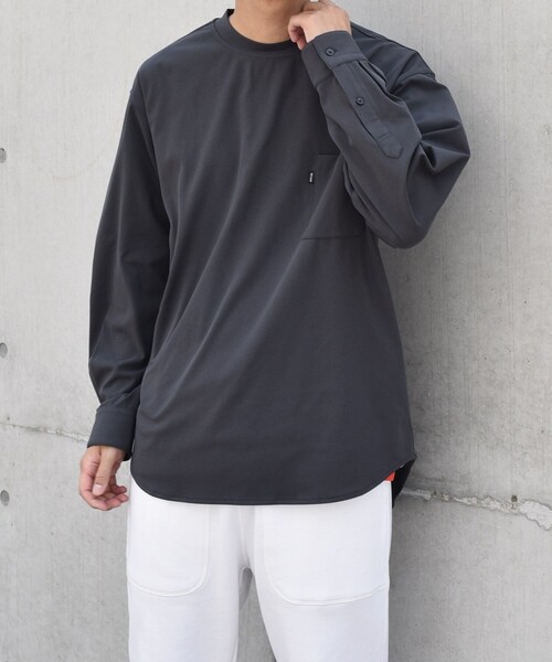 SHIPS any: SORONA(R) ストレッチ ジャージー ポケット Tシャツ (ロンT)◇ セール】SHIPS any: SORONA(R) ストレッチ ジャージー ポケット