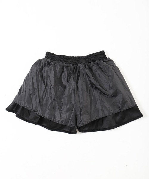 PHILLY(フィリー)の「【PHILLY】ベロア3段フリルミニスカート(スカート・レディース・ブラック/アイボリー・FREE)」の9枚目の写真