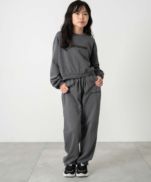SHORT ROUND（ショートラウンド）の「SHORT ROUND/ロゴスウェットパンツ(JUNIOR)（スウェットパンツ・キッズ・スミクロ・150/130）」の7枚目の写真