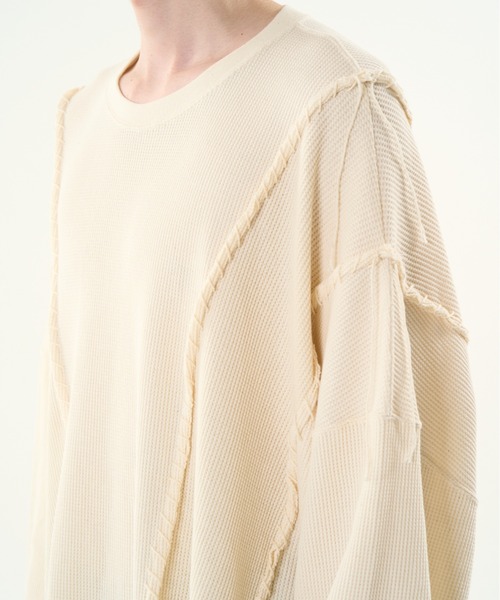 DISCOVERED（ディスカバード）の「DISCOVERED LOOPING WAFFLE CUTSEWN（Tシャツ/カットソー・メンズ・ブラック/ナチュラル・1/3）」の16枚目の写真