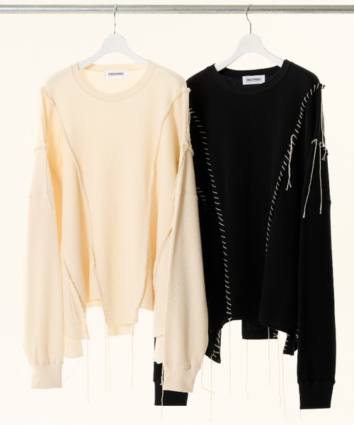 DISCOVERED（ディスカバード）の「DISCOVERED LOOPING WAFFLE CUTSEWN（Tシャツ/カットソー・メンズ・ブラック/ナチュラル・1/3）」の14枚目の写真