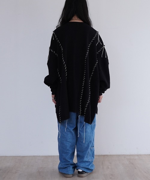 DISCOVERED（ディスカバード）の「DISCOVERED LOOPING WAFFLE CUTSEWN（Tシャツ/カットソー・メンズ・ブラック/ナチュラル・1/3）」の10枚目の写真