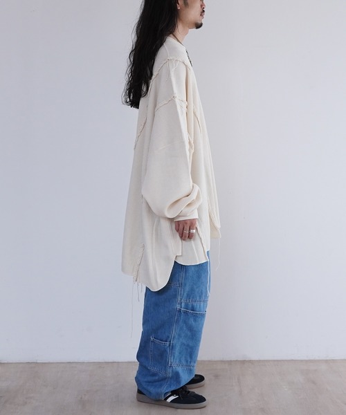 DISCOVERED（ディスカバード）の「DISCOVERED LOOPING WAFFLE CUTSEWN（Tシャツ/カットソー・メンズ・ブラック/ナチュラル・1/3）」の4枚目の写真