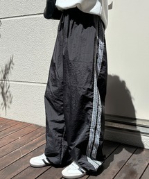 【ZOZOTOWN限定】サイドレースパラシュートパンツ / サイドラインパンツ ナイロンパンツ カーゴパンツ レースパンツ