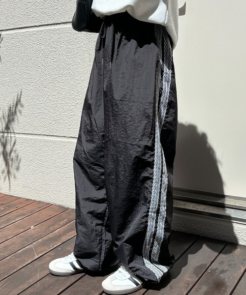 パンツ yonosukee サイドレースワイドパンツ | ファッション通販サイト NUGU