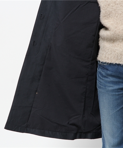 LBC（エルビーシー）の「ダブルクロスステンカラーコート    （ブルゾン・レディース・ネイビー/ライトブラウン・LARGE/MEDIUM）」の13枚目の写真