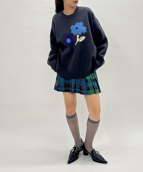 WHO's WHO gallery チェックミニプリーツスカート WHO'S WHO gallery（フーズフーギャラリー）の「ミックス