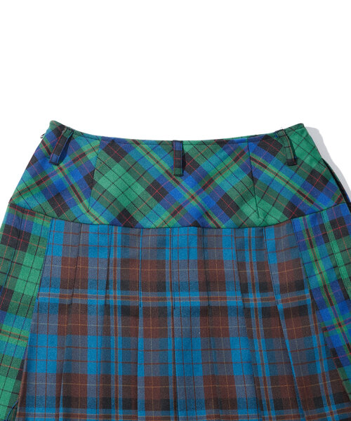 WHO's WHO gallery チェックミニプリーツスカート WHO'S WHO gallery（フーズフーギャラリー）の「ミックス